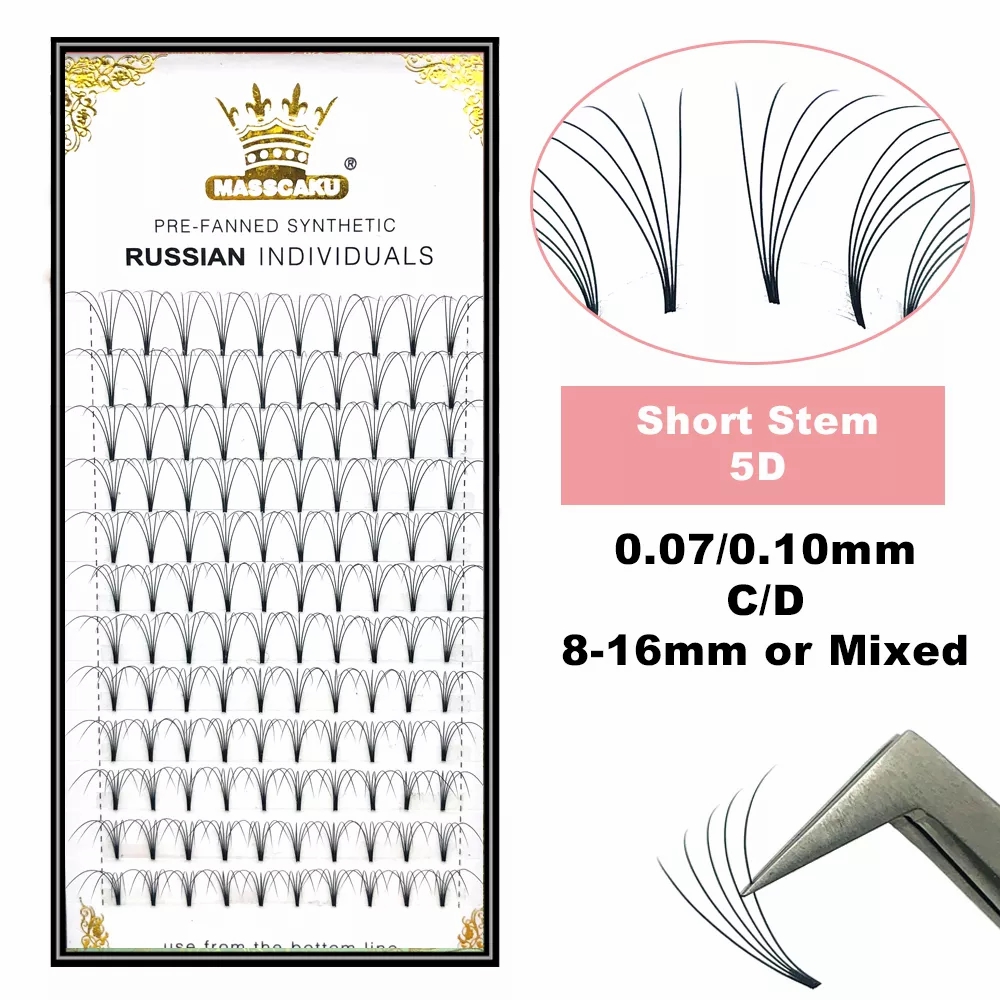 MASSCAKU Premade Russian Volum - огляд і ціна Eyelash Extension Russian