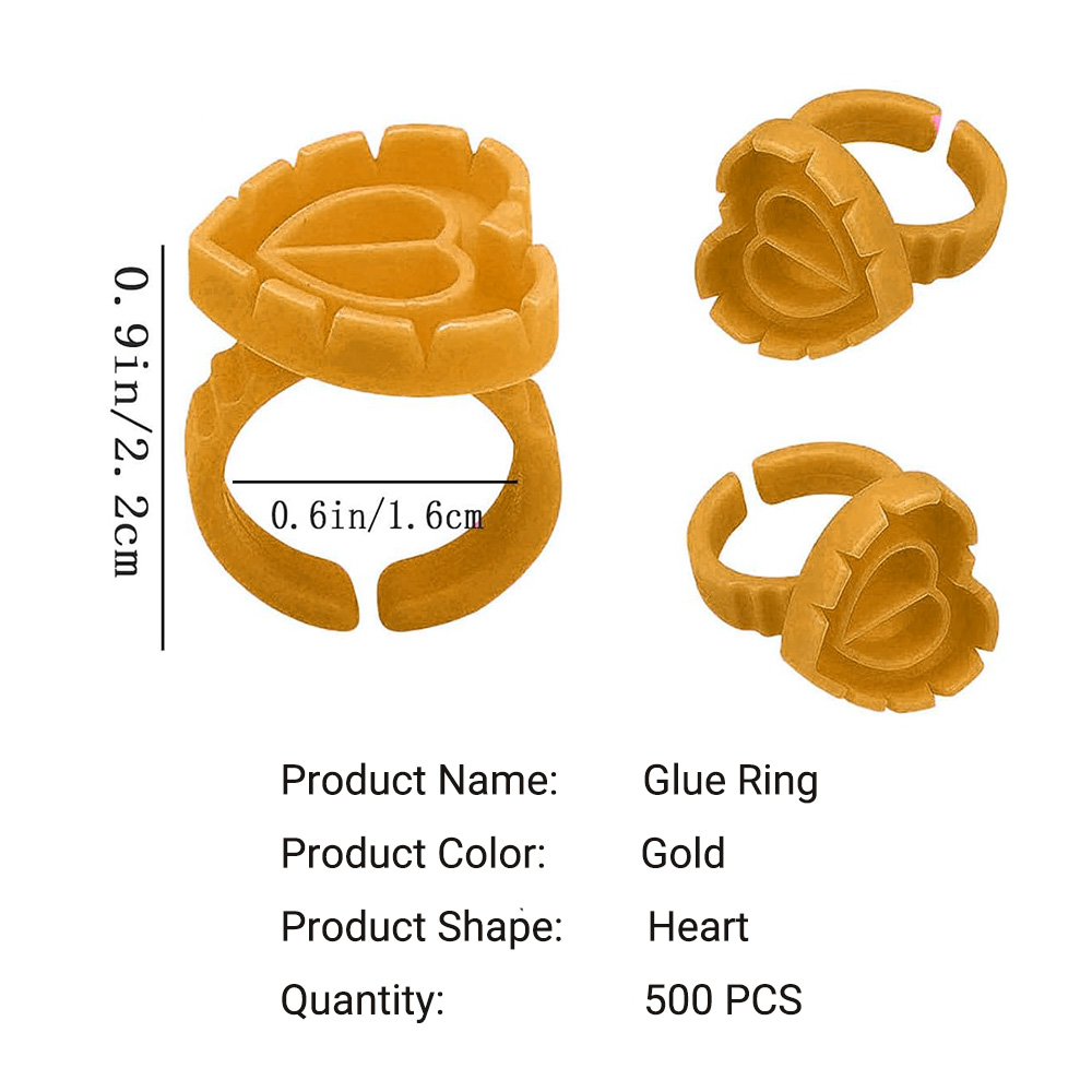500PCS Glue Rings for Lash Ext - огляд і ціна Eyelash Extension Look
