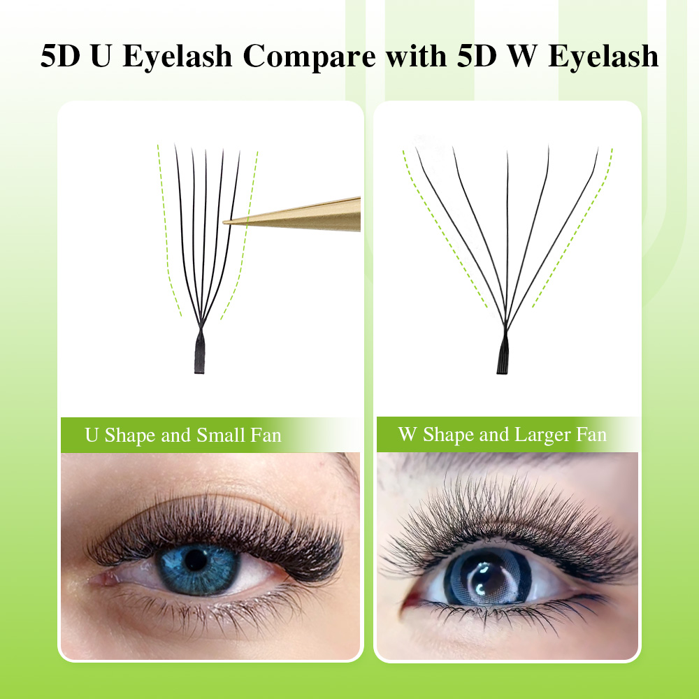 NAGARAKU U Shape 3D/4D/5D Soft - огляд і ціна Eyelash Extension Human Hair