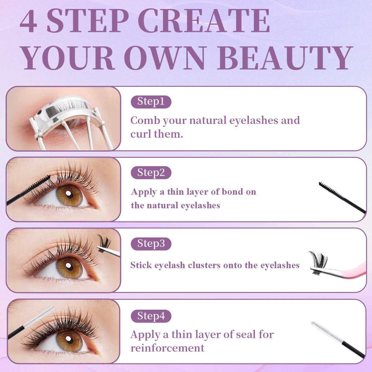 Individual False Eyelashes Mix - огляд і ціна Eyelash Extension For Asian Eyes