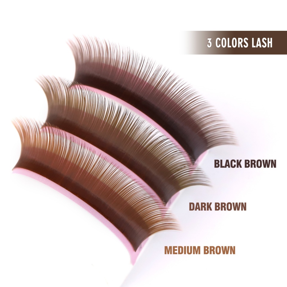Lashprofessor J L M Curl Brown - огляд і ціна Eyelash Extension For Asian Eyes