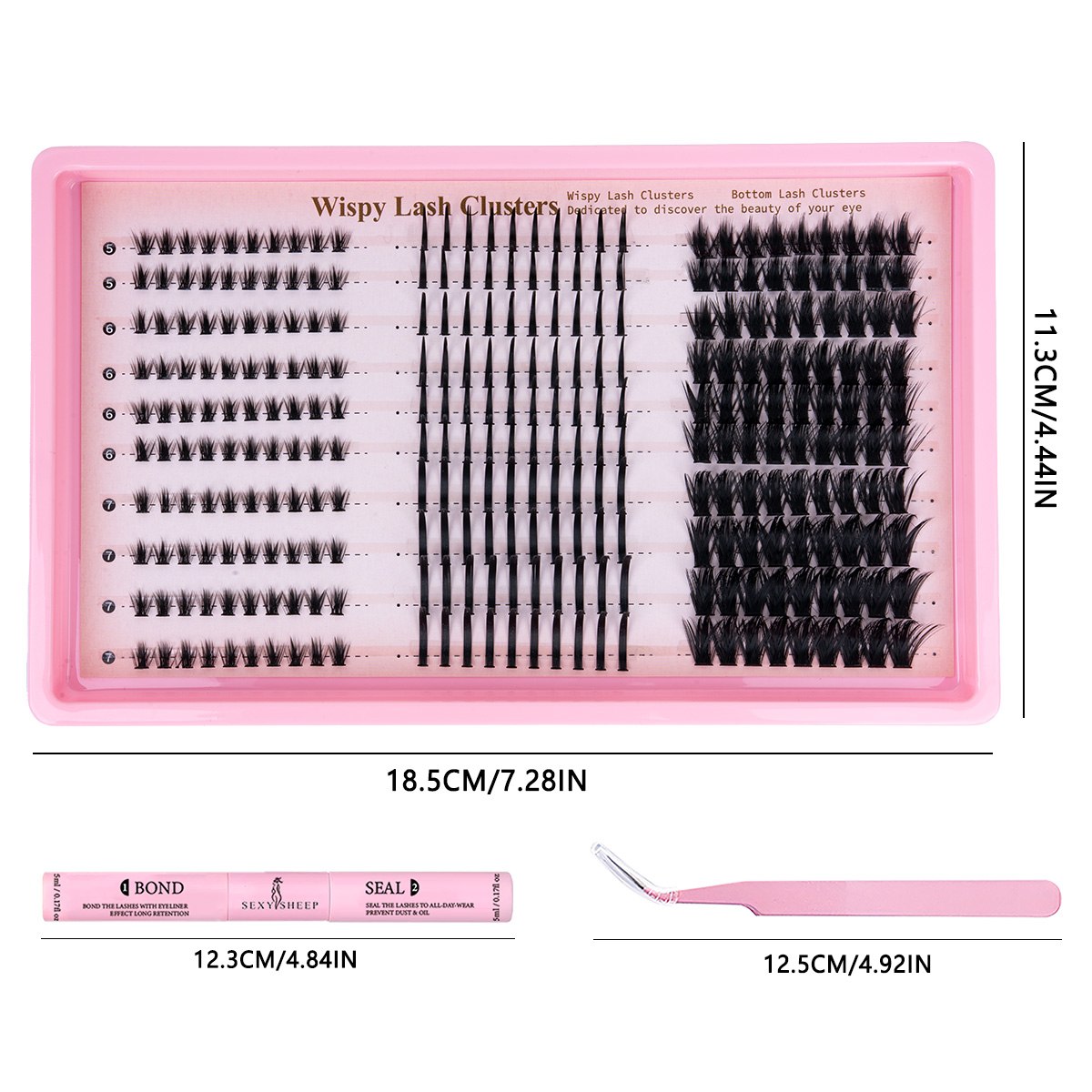 Lash Clusters Kit Wispy Eyelas - огляд і ціна Eyelash Extension For Asian Eyes
