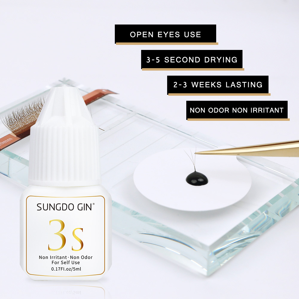 Eyelash Extension Glue 3S Fast - огляд і ціна Eyelash Extension Eye Irritation