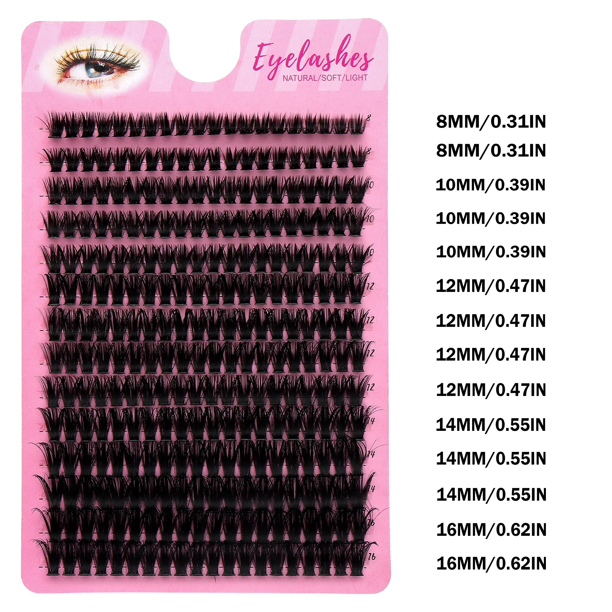 Russian Volume Cluster Lashes  - огляд і ціна Eyelash Extension Russian