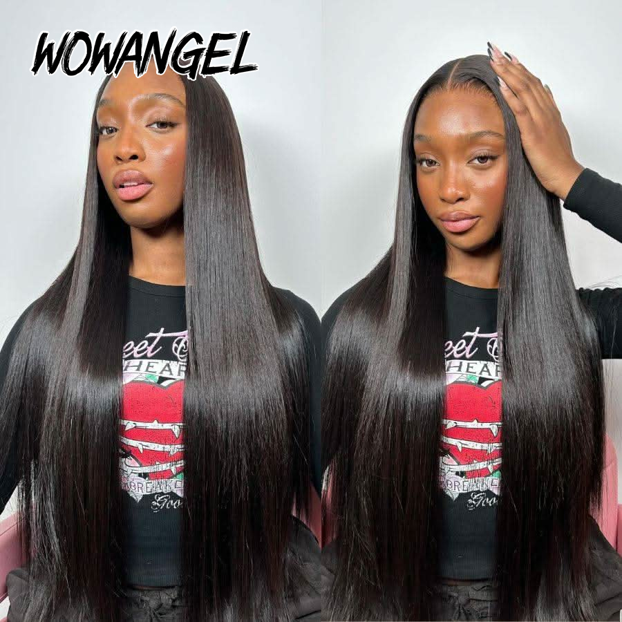 WOWANGEL Straight Lace Front W - огляд і ціна Eyelash Extension Natural Look