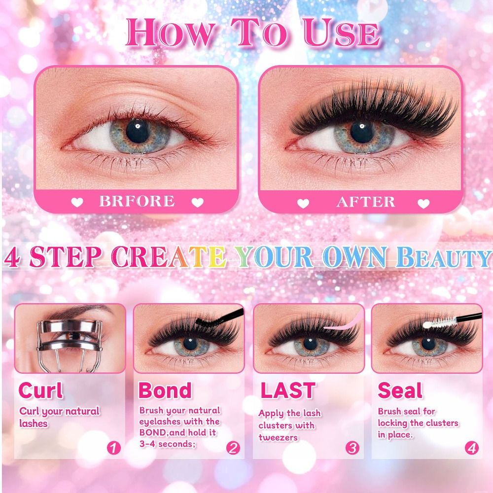 Natural Look False Eyelashes W - огляд і ціна Eyelash Extension Look