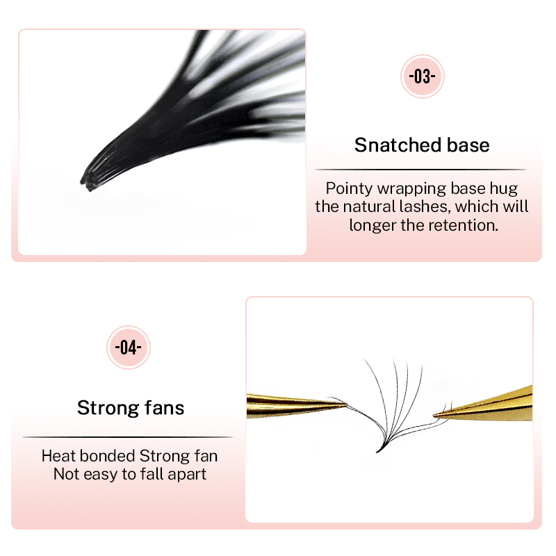 500 Premade Loose Lashes Pro M - огляд і ціна Eyelash Extension For Asian Eyes