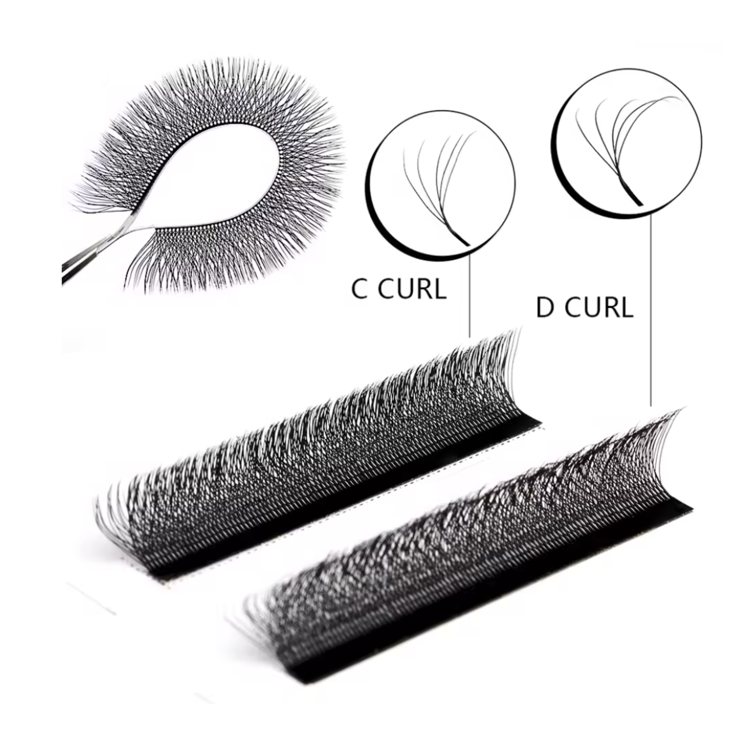 TDANCE W‑Style Automatic Flowe - огляд і ціна Eyelash Extension Human Hair