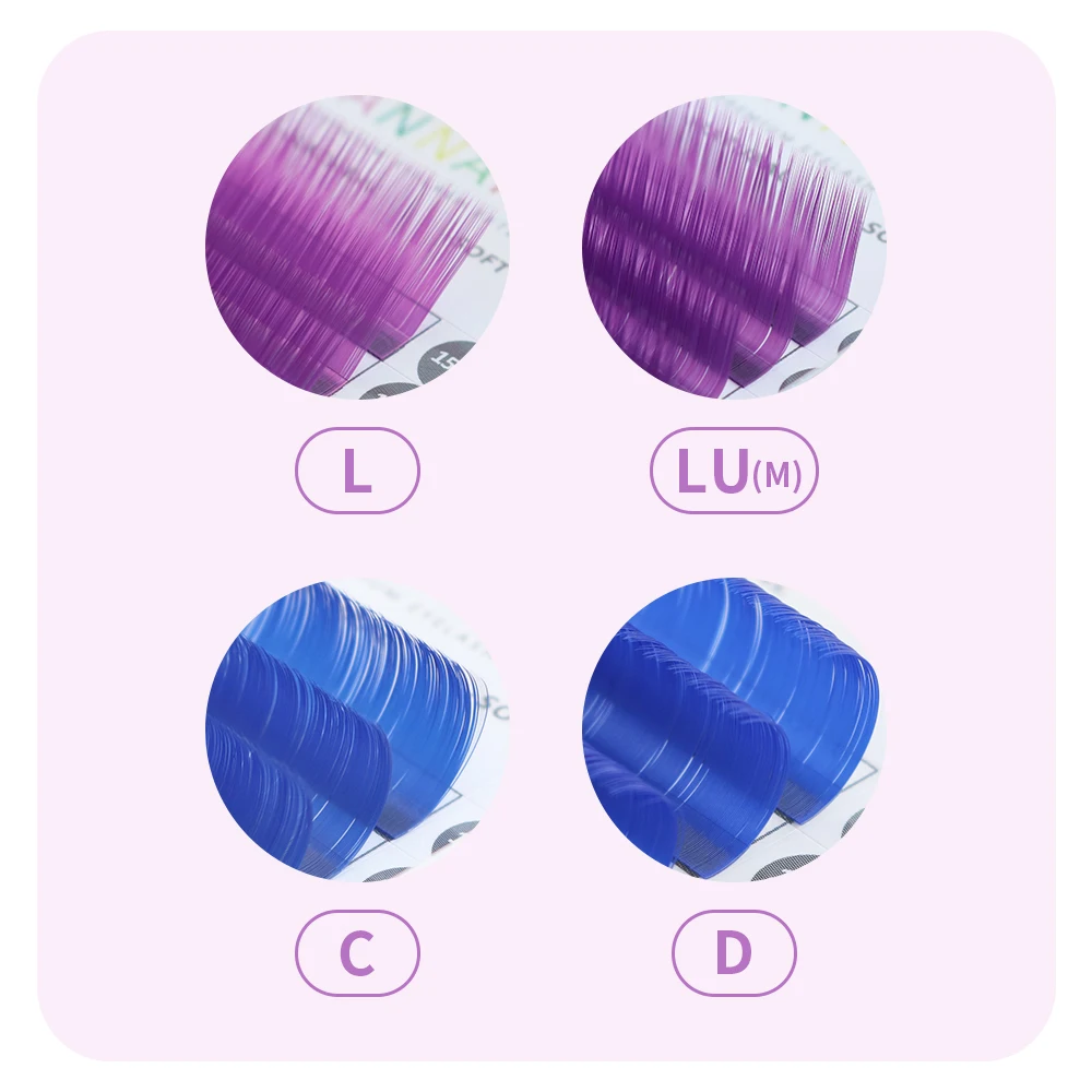 ANNAFRIS Individual Colored Ey - огляд і ціна Eyelash Extension Russian