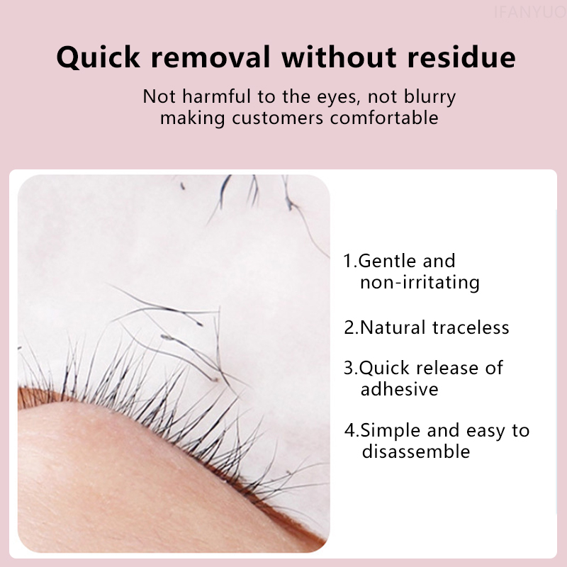 Eyelash Glue Remover Liquid, G - огляд і ціна Eyelash Extension Eye Irritation