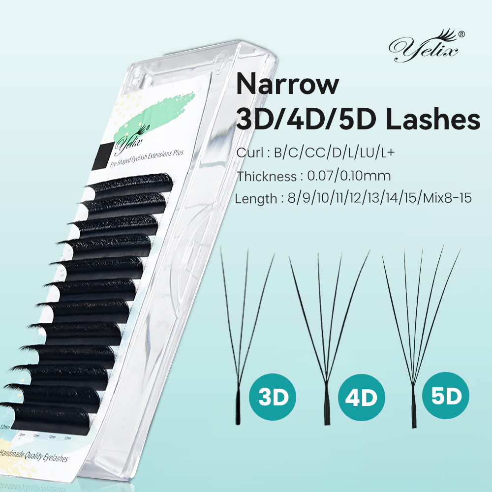 Yelix Narrow 3D 4D 5D W Premad - огляд і ціна Eyelash Extension For Asian Eyes