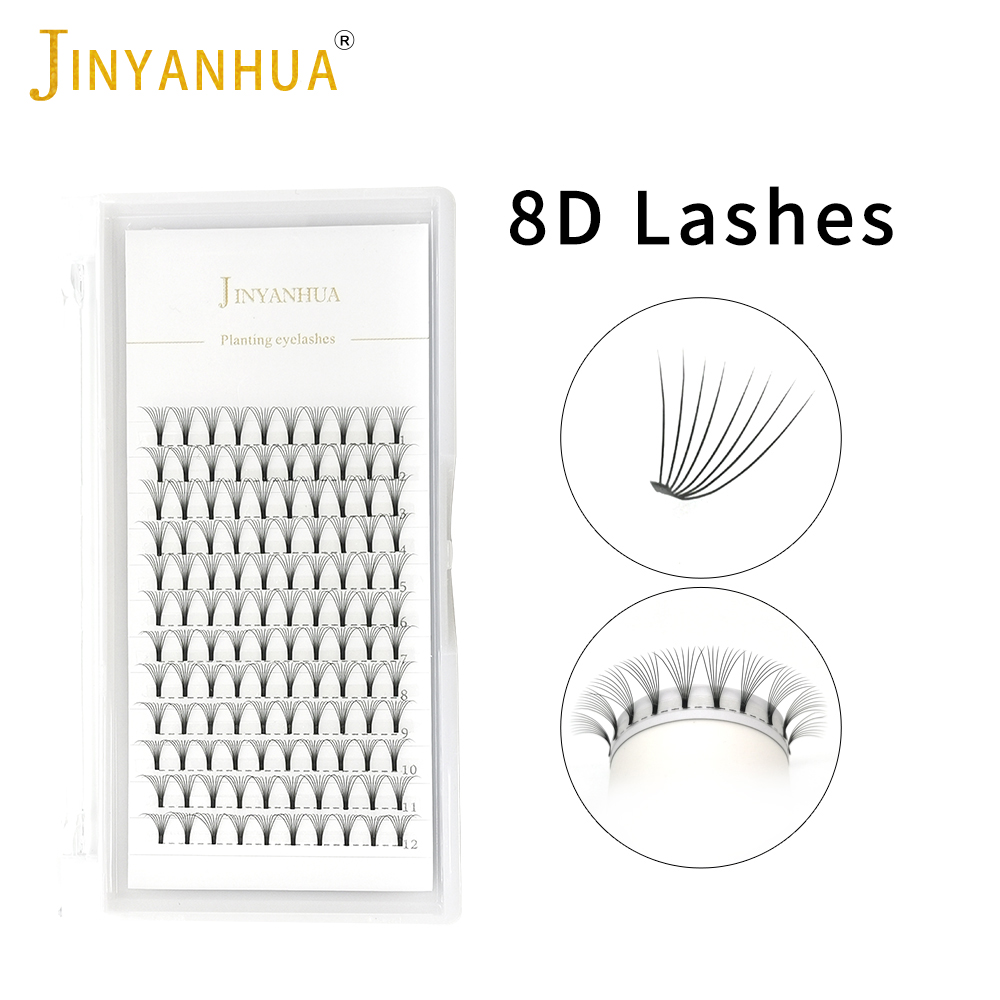 JINYANHUA 8D Fans Eyelash Exte - огляд і ціна Eyelash Extension Russian