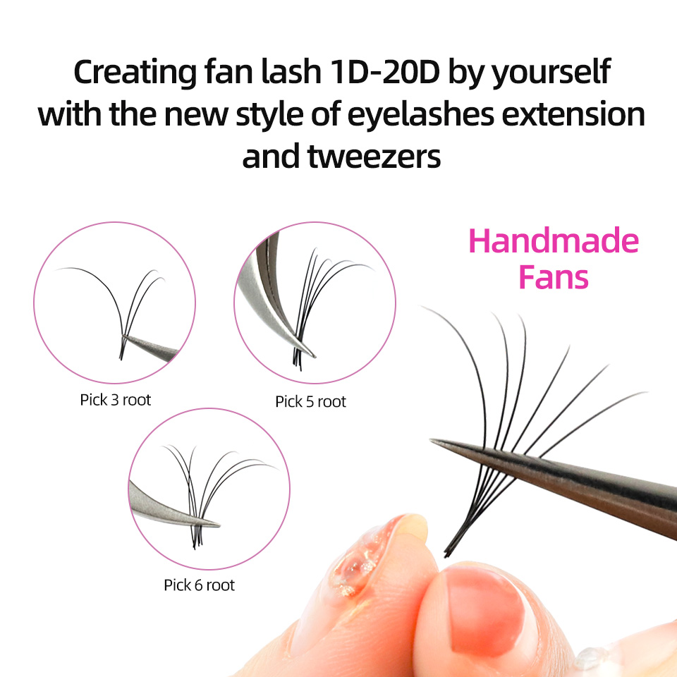 AGUUD 10 Cases/Lot Matte Black - огляд і ціна Eyelash Extension Russian