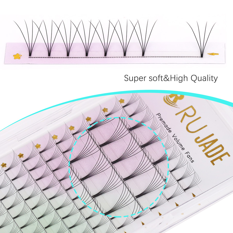 Rujade Premade Volume Fans Sho - огляд і ціна Eyelash Extension Russian