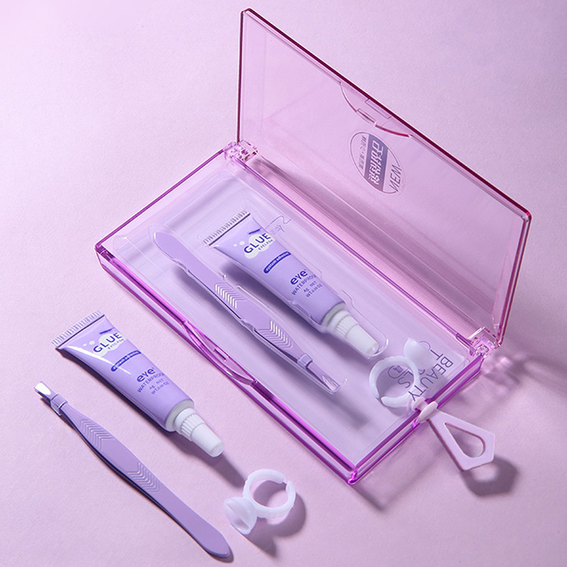 Eyelash Glue With Tweezers Set - огляд і ціна Eyelash Extension Eye Irritation