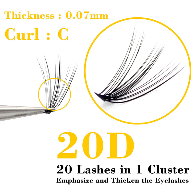 Kimcci 60 Bundles Mink Eyelash - огляд і ціна Eyelash Extension Russian
